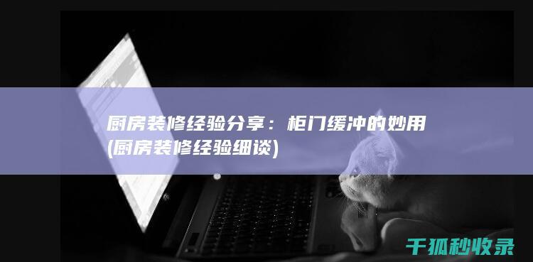 厨房装修经验分享：柜门缓冲的妙用 (厨房装修经验细谈)